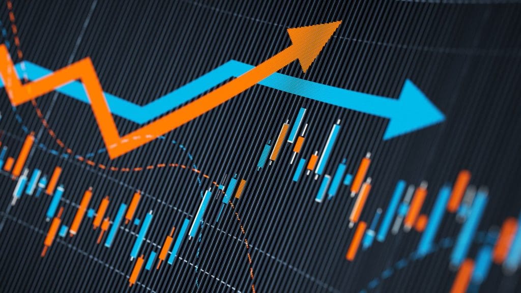 A financial graph showcasing data-driven growth.